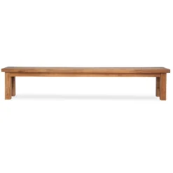Holzbank aus recyceltem Teak