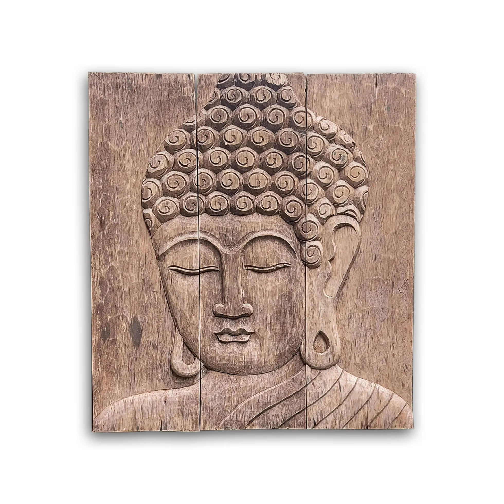 Holz-Panel 'Buddha schlafend'