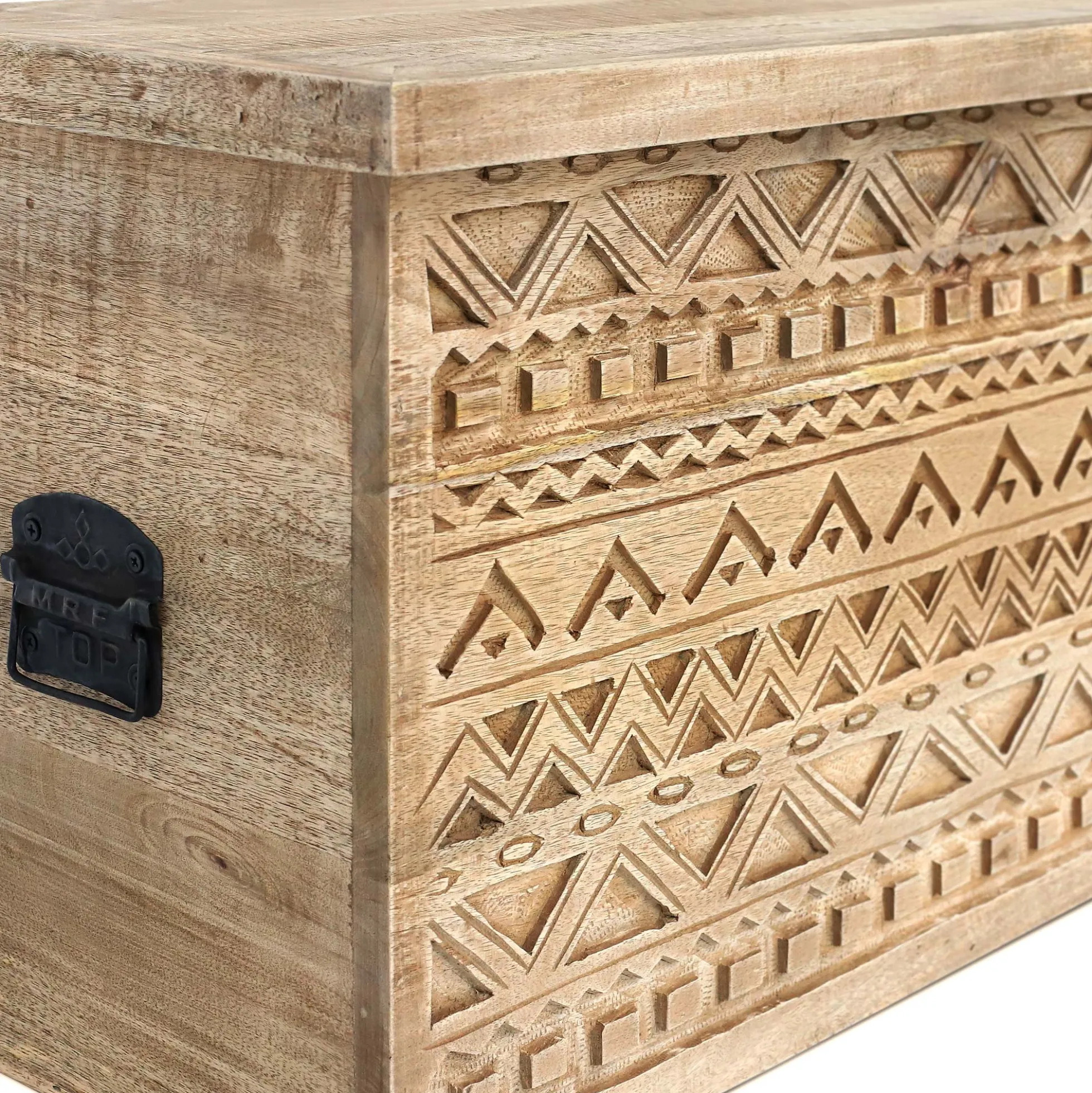 Holztruhe 'Indian Ikat'