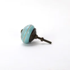 Keramik-Knauf blau