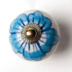 Keramik-Knauf 'Blume'