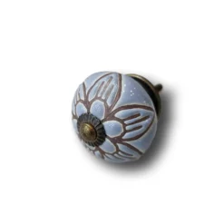 Keramik-Knauf 'Blume'