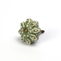 Keramik-Knauf 'Blume'