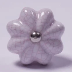 Keramik Möbelknopf 'Blume'