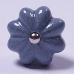 Keramik Möbelknopf 'Blume'