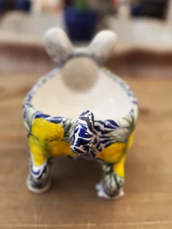 Keramik-Pflanztopf 'Bulldog Frances'