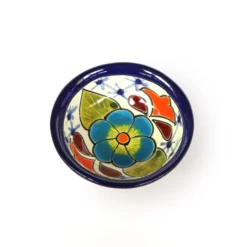 Keramik-Schälchen auf Füßen blau