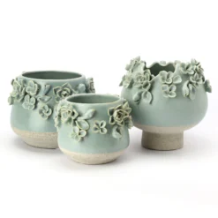 Keramikvase 'Flowers'