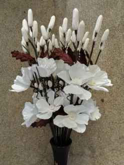 Kunstblume 'Weißer Klatschmohn'