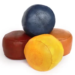 Lederpouf 'Stern'