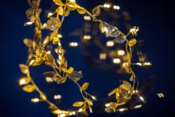 Lichterkette 'Leaves' gold 2 m