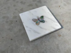 Marmor-Untersetzer 'Schmetterling'