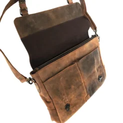Messengertasche aus Büffelleder