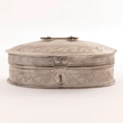 Metallschatulle oval