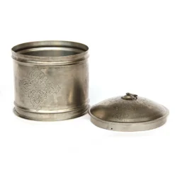 Metallschatulle rund