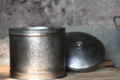Metallschatulle rund