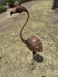 Metallskulptur 'Flamingo'