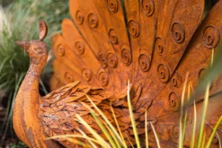 Metallskulptur 'Pfau'