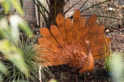 Metallskulptur 'Pfau'