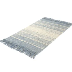 Mini-Rug 'Kyros' blau-weiß