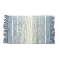 Mini-Rug 'Kyros' blau-weiß