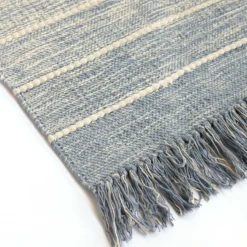 Mini-Rug 'Kyros' blau-weiß