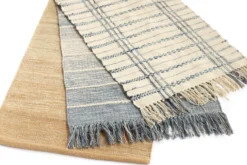 Mini-Rug 'Lais' grau-weiß
