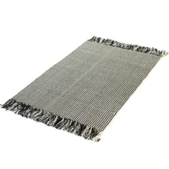 Mini-Rug 'Lelex' schwarz-weiß