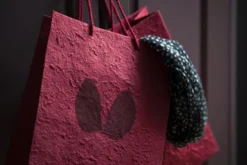 Papiertasche mit Blume