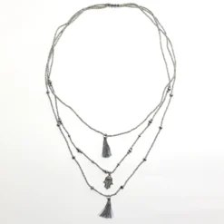 Perlen-Halskette 'Hamsa'