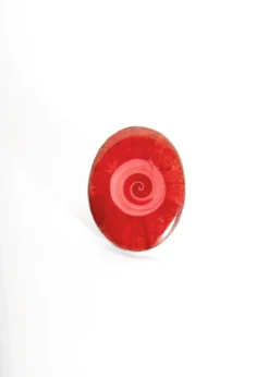 Perlmuttring-Ring 'Spirale' oval
