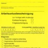 Postkarte 'Arbeitsunlustbescheinigung'