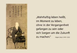Postkarte 'Wahrhaftig leben heißt im Moment zu leben'