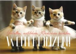 Postkarte 'Weitertanzen!'