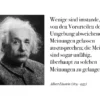Postkarte 'Wenige sind imstande...'