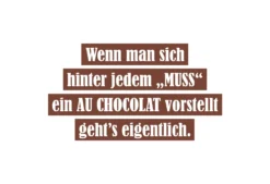 Postkarte 'Wenn man sich hinter jedem 'MUSS''