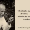 Postkarte 'Who looks outside dreams'