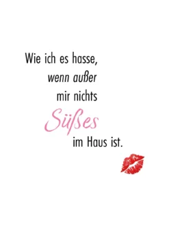 Postkarte 'Wie ich es hasse wenn außer...'