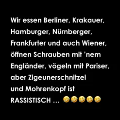 Postkarte 'Wir essen Berliner Krakauer...'