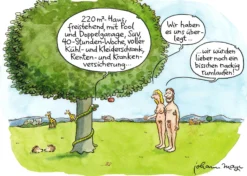 Postkarte 'Wir haben es uns überlegt'