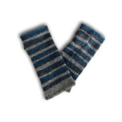 Pulswärmer grau-blau