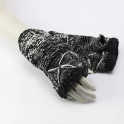 Pulswärmer schwarz-weiß-grau