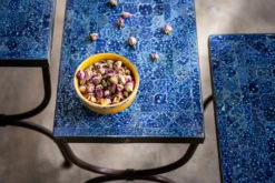 Rechteckiger Mosaiktisch 'Azurite Koora' L