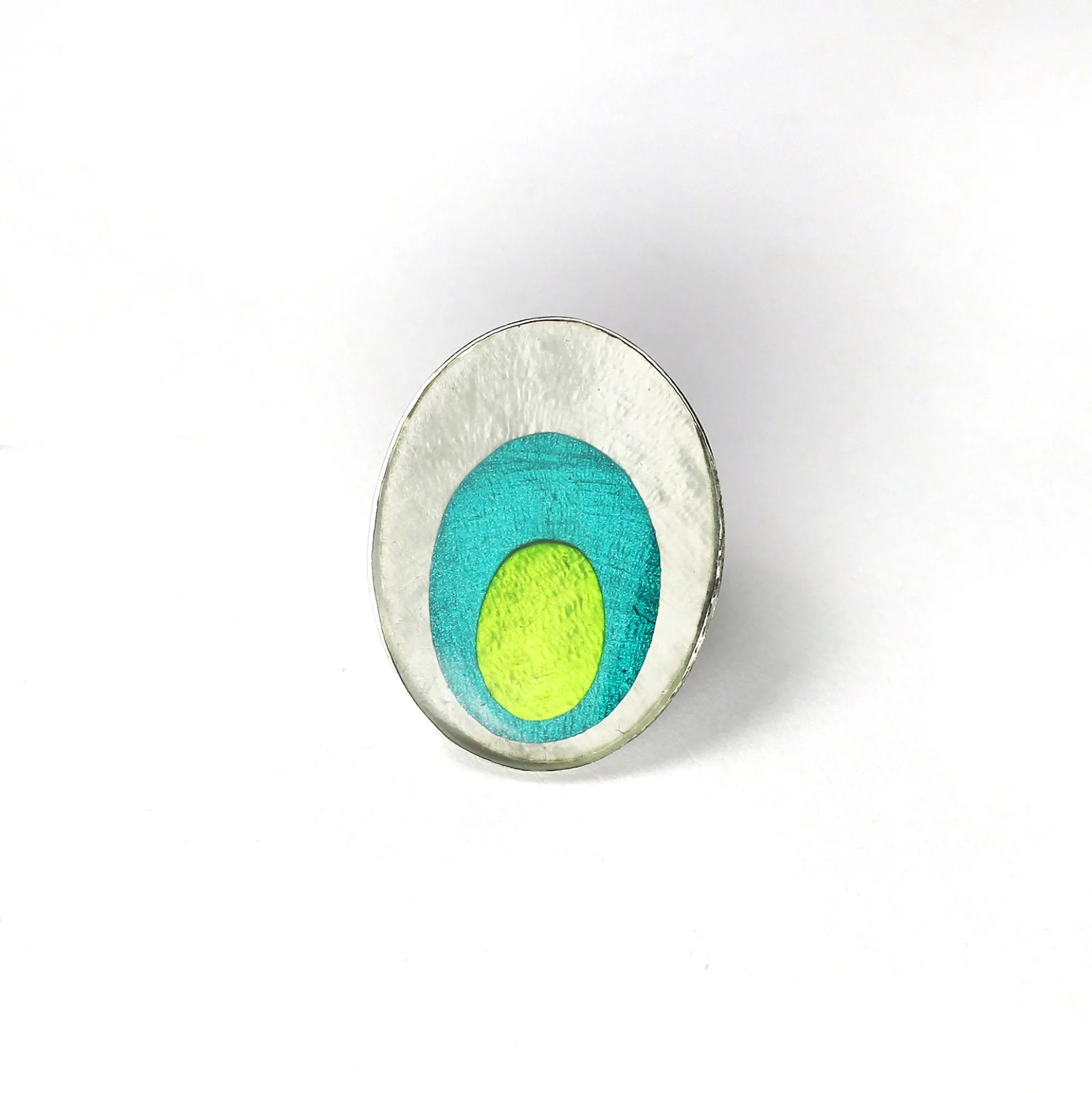 Ring 'Auge' weiß-grün