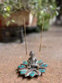 Räucherstäbchenhalter 'Lotus-Buddha'