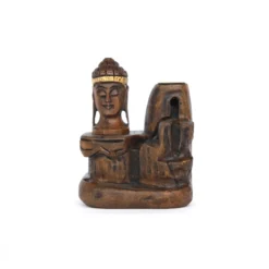 Räucherwasserfall mit Buddha-Kopf