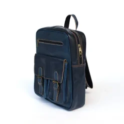 Rucksack aus Ziegenleder blau