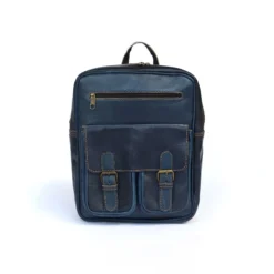 Rucksack aus Ziegenleder blau