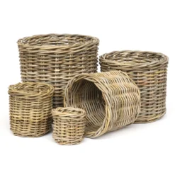 Runder Rattan-Korb 'Ambon' L
