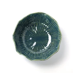 Schale 'Leaf' blau-grün